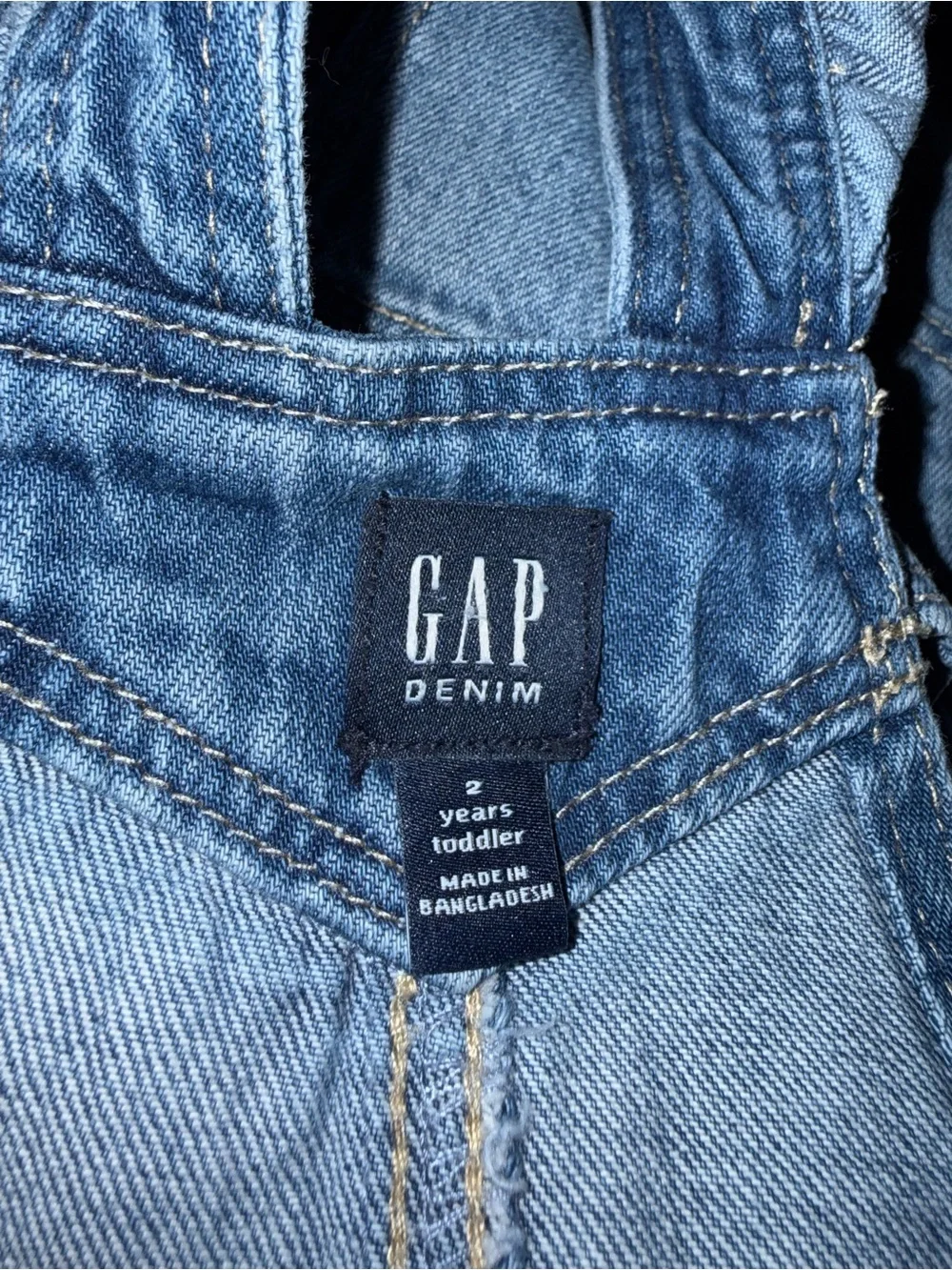 Gap Denim Girls Ruffle Shortalls Overalls 2T